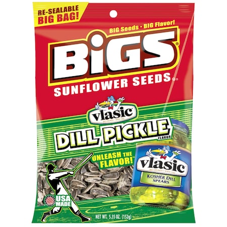 Bigs BIGS Dill Pickle Sunflower Seeds 5.35 oz Pegged 500916